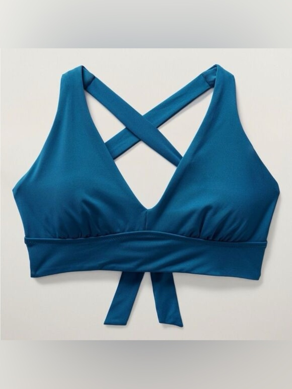 2 Piece Set Athleta Plunge Bikini Top + Ultra High Rise Pocket Bottom Lapis - Picture 8 of 16